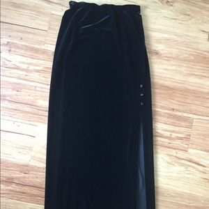 "Alex Evenings" velvet skirt